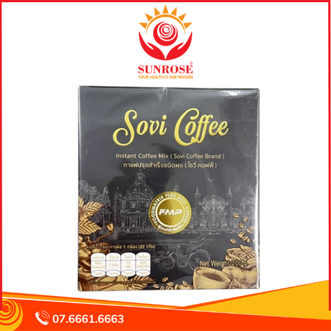  Sovi Coffee Plus - Thức uống giảm cân hiệu quả, Hộp 10 gói 