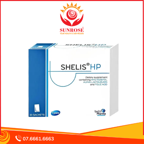  Bột uống hỗ trợ sinh sản nữ Shelis HP – Cân bằng nội tiết, hỗ trợ thụ thai – Hộp 20 gói 