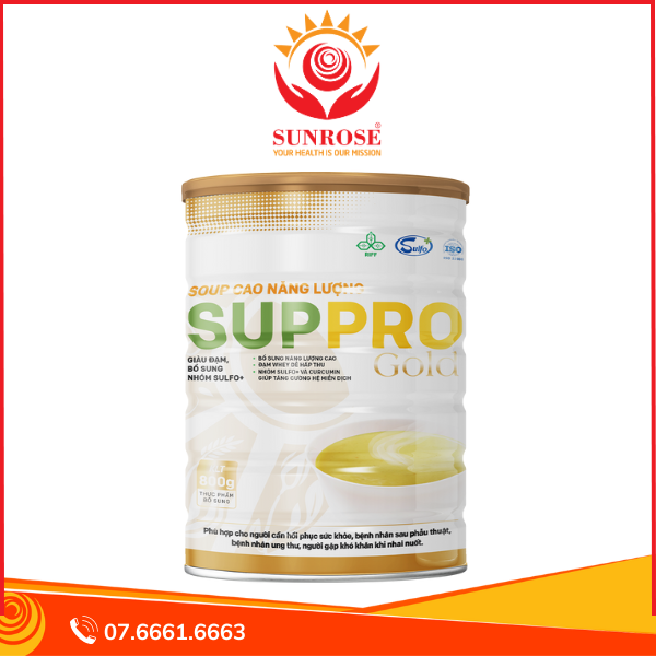  SOUP CAO NĂNG LƯỢNG SUPPRO GOLD vị Gạo Sữa 800g 