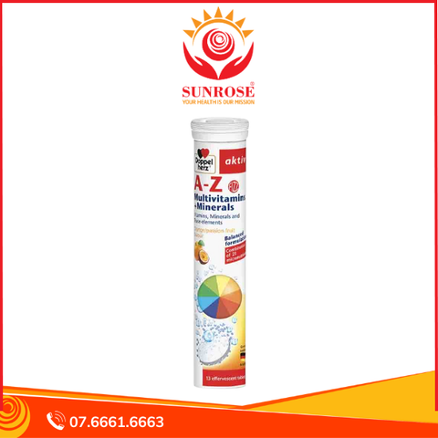  Thực phẩm bảo vệ sức khỏe A-Z Fizz - Viên Sủi Hỗ Trợ Tăng Cường Hệ Miễn Dịch & Bảo Vệ Cơ Thể (Hộp 13 viên) 