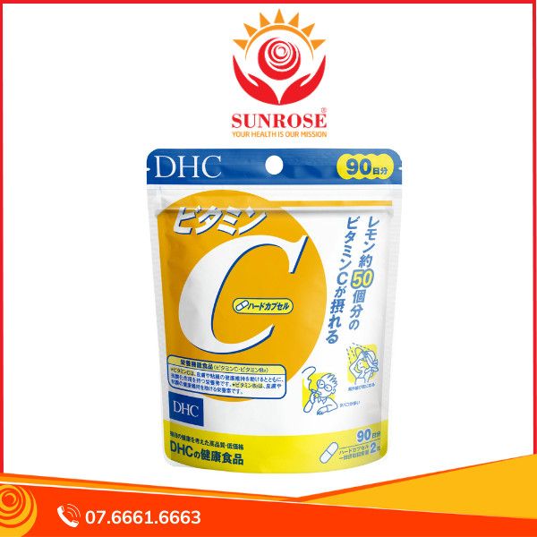  Viên uống Vitamin C 90 ngày DHC bổ sung vitamin C hỗ trợ da sáng mịn 
