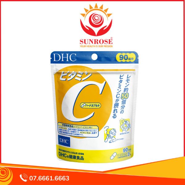  Viên uống Vitamin C 90 ngày DHC bổ sung vitamin C hỗ trợ da sáng mịn 