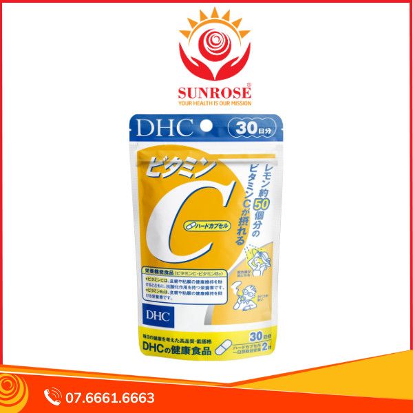  Viên uống Vitamin C DHC 30 ngày  bổ sung vitamin C hỗ trợ da sáng mịn 