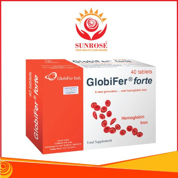  Globifer® Forte viên uống Tpbvsk - Hỗ Trợ Bổ Sung Máu Cho Người Thiếu Máu, Hàng chuẩn Đức, Hộp 40 viên. 