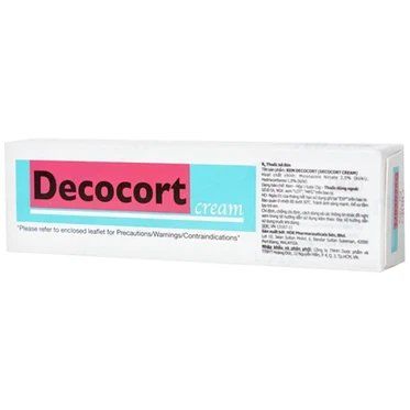  Thuốc Decocort Cream HOE điều trị nhiễm vi nấm trên da kèm viêm, chàm, phát ban (15g) 