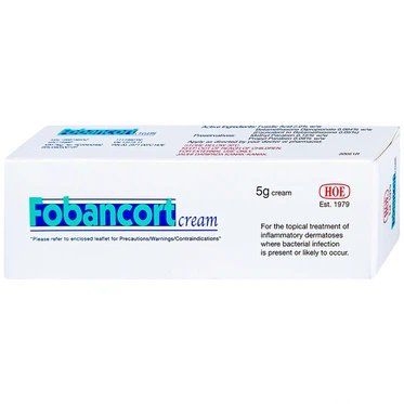  Kem Fobancort Cream điều trị vảy nến, viêm da do nhiễm khuẩn (5g) 