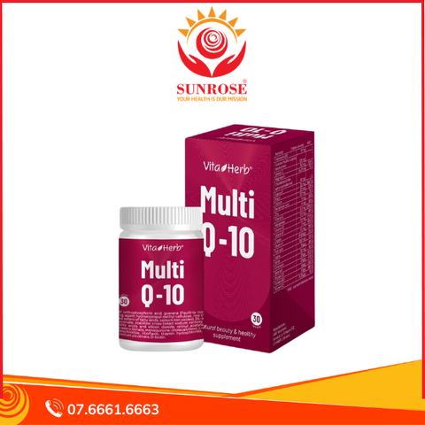  VITA-HERB MULTI Q-10 30 viên - Bổ sung một số vitamin, khoáng chất cho cơ thể. Giúp tăng cường sức đề kháng 
