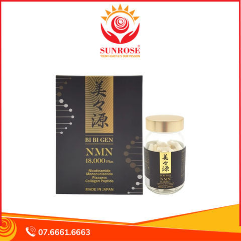  Viên uống NMN 18.000 Plus BIBIGEN Nhật Bản 90 viên 