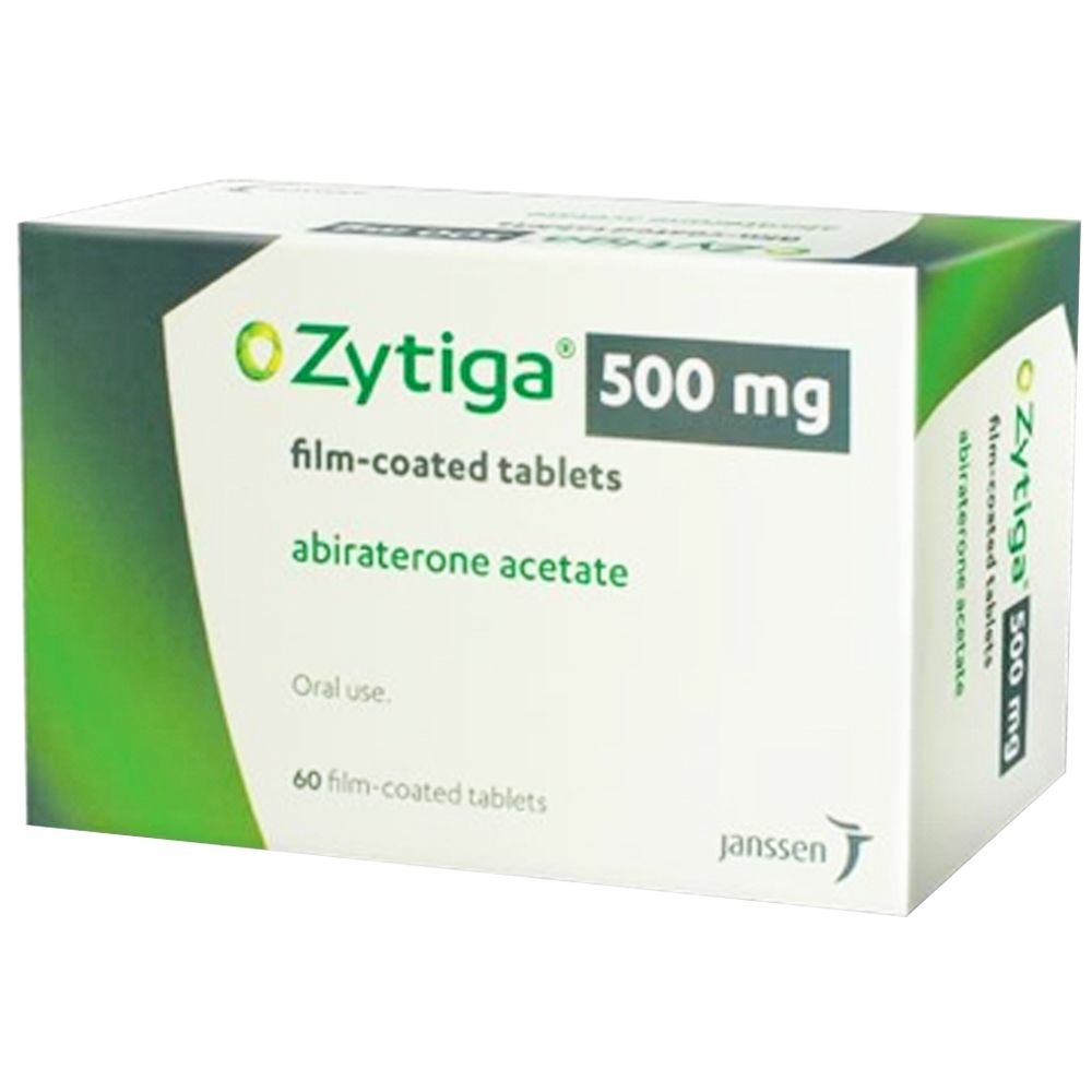  Thuốc Zytiga 500mg Janssen điều trị ung thư tuyến tiền liệt (5 vỉ x 12 viên) 