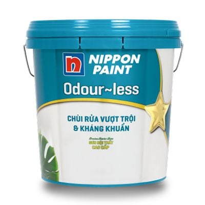 Nippon - Sơn phủ mịn trong nhà NP Odourless Chùi rửa vượt trội & Kháng Khuẩn
