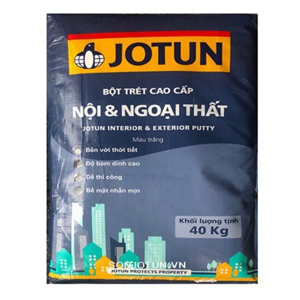 Jotun - Bột bả cao cấp Nội & Ngoại thất Jotun Màu Trắng
