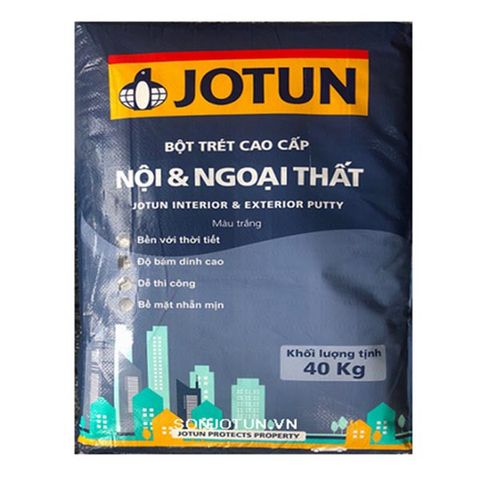 Jotun - Bột bả cao cấp Nội & Ngoại thất Jotun Màu Trắng
