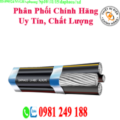 Daphaco LV - ABC 4X16 : Cáp vặn xoắn hạ thế 4 lõi bằng nhau, ruột nhôm 0,6/1 kV