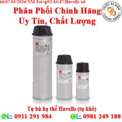 Tụ bù hạ thế Havells (tụ khô) 20KVAR – 3Pha - 440V