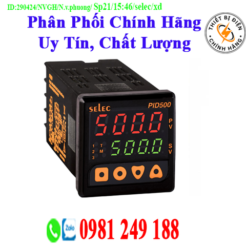 Bộ Điều Khiển Nhiệt Độ Selec PID500-T-3-0-00