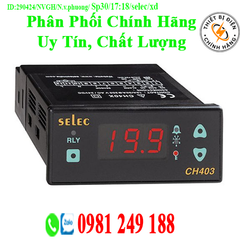 Bộ Điều Khiển Nhiệt Độ Selec CH403A-1-24V-NTC