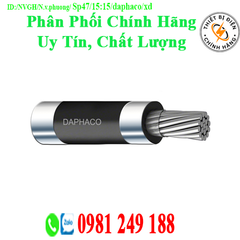 Daphaco AV 16 : Cáp điện lực hạ thế 1 lõi, ruột nhôm 0,6/1 kV