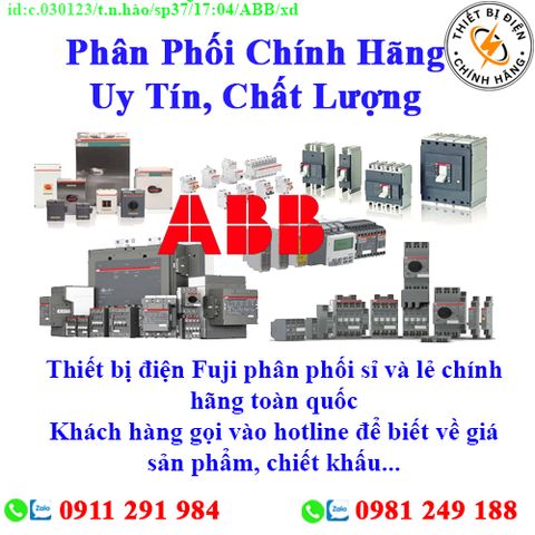 Thiết bị điện ABB các loại về kho nhiều, chưa cập nhật hết sản phẩm, giá, chính sách khuyến mãi, chiết khấu, vui lòng liên hệ để biết thêm chi tiết