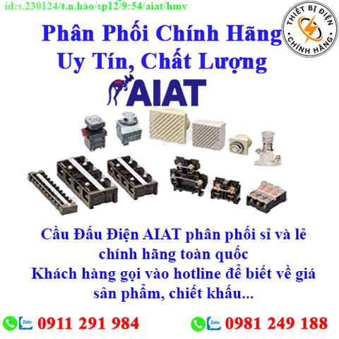 Cầu đấu điện AIAT các loại về kho nhiều, chưa cập nhật hết sản phẩm, giá, chính sách khuyến mãi, chiết khấu, vui lòng liên hệ để biết thêm chi tiết