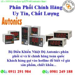 Bộ Điều Khiển Nhiệt Độ Autonics về kho nhiều, chưa cập nhật hết sản phẩm, giá, chính sách khuyến mãi, chiết khấu, vui lòng liên hệ để biết thêm chi tiết