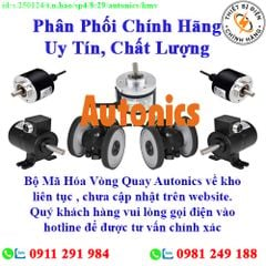 Bộ Mã Hóa Vòng Quay Autonics các loại về kho nhiều, chưa cập nhật lên website, liên hệ hotline để biết thêm chi tiết