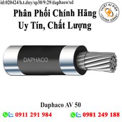 Daphaco AV 50 : Cáp điện lực hạ thế 1 lõi, ruột nhôm 0,6/1 kV