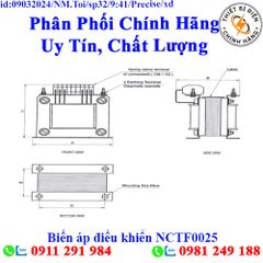 Biến áp điều khiển NCTF0025