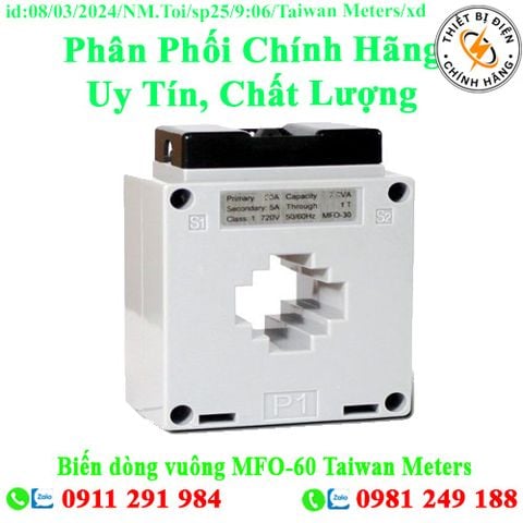 Biến dòng vuông MFO-60 Taiwan Meters