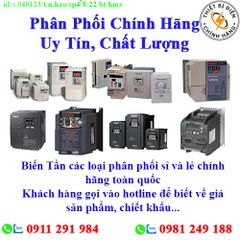 Biến Tần các loại về kho nhiều, chưa cập nhật hết sản phẩm, giá, chính sách khuyến mãi, chiết khấu, vui lòng liên hệ để biết thêm chi tiết