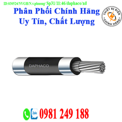 Daphaco CAP 2.0 : Cáp điện lực hạ thế 1 lõi, ruột đồng 0,6/1 kV