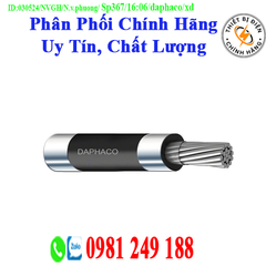 Daphaco AV 25 : Cáp điện lực hạ thế 1 lõi, ruột nhôm 0,6/1 kV