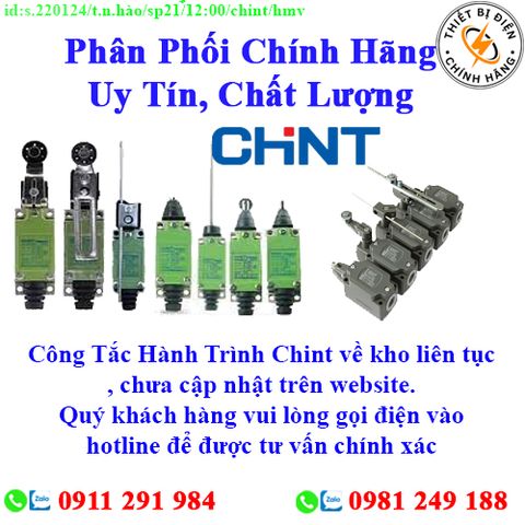 Công Tắc Hành Trình Chint các loại về kho nhiều, chưa cập nhật lên website, liên hệ hotline để biết thêm chi tiết