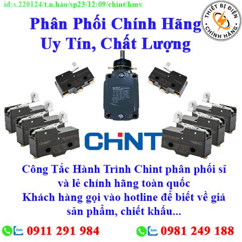 Công Tắc Hành Trình Chint các loại về kho nhiều, chưa cập nhật hết sản phẩm, giá, chính sách khuyến mãi, chiết khấu, vui lòng liên hệ để biết thêm chi tiết