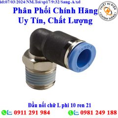 Đầu nối chữ L phi 10 ren 21 Sang-A GPL1004