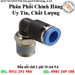 Đầu nối chữ L phi 10 ren 9.6 Sang-A GPL1001