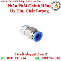 Đầu nối thẳng phi 10 ren 17 Sang-A GPC1003