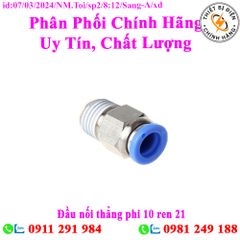 Đầu nối thẳng phi 10 ren 21 Sang-A GPC1004