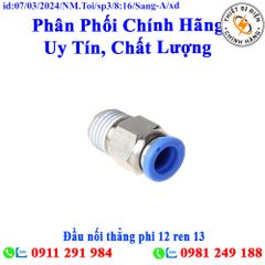 Đầu nối thẳng phi 12 ren 13 Sang-A GPC1202