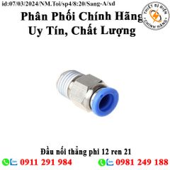 Đầu nối thẳng phi 12 ren 21 Sang-A GPC1204