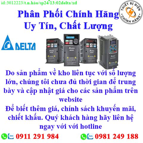 Thiết bị  điện Delta về kho nhiều, chưa cập nhật lên website, liên hệ hotline để biết thêm chi tiết