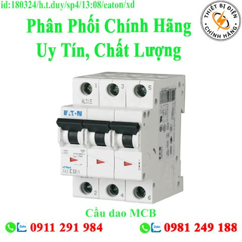 Cầu dao MCB FAZ-C10/3 Eaton