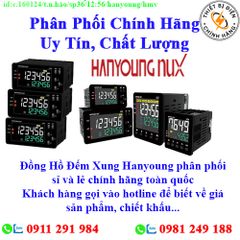 Đồng Hồ Đếm Xung Hanyoung về kho nhiều, chưa cập nhật hết sản phẩm, giá, chính sách khuyến mãi, chiết khấu, vui lòng liên hệ để biết thêm chi tiết