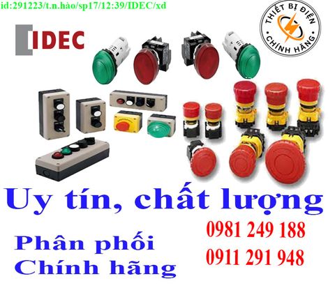 Chuyên phân phối Thiết bị điện IDEC chính hãng giá sỉ, chính hãng, toàn quốc