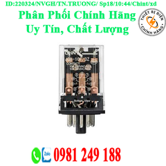 Relay trung gian Chint JQX-10 F/2Z 10A (chân tròn)