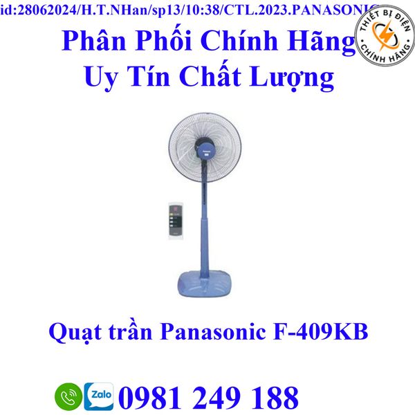 Quạt trần Panasonic F-409KB – thietbidienchinhhang
