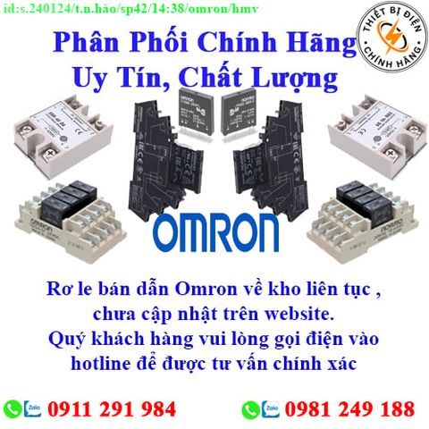 Rơ le bán dẫn Omron các loại về kho nhiều, chưa cập nhật lên website, liên hệ hotline để biết thêm chi tiết