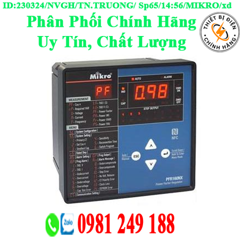 Bộ điều khiển bù CSPK Mikro 8 cấp PFR80NX