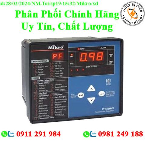 Bộ điều khiển bù CSPK Mikro 8 cấp PFR80NX