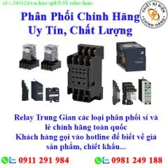 Relay Trung Gian các loại về kho nhiều, chưa cập nhật hết sản phẩm, giá, chính sách khuyến mãi, chiết khấu, vui lòng liên hệ để biết thêm chi tiết