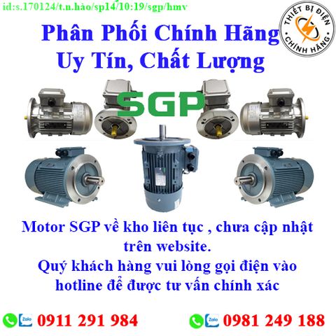 Motor SGP các loại về kho nhiều, chưa cập nhật lên website, liên hệ hotline để biết thêm chi tiết